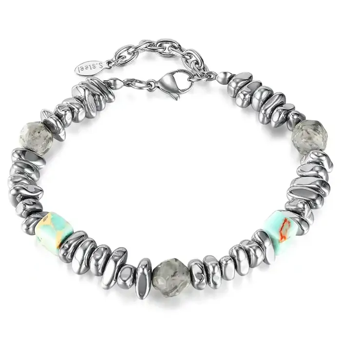 Tarz armbånd med hematit og natur