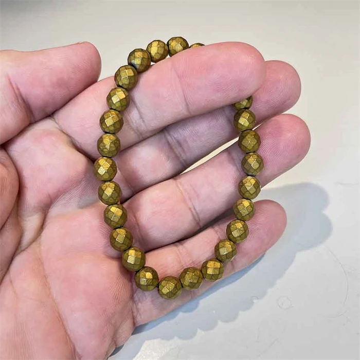 Faset hamatit perlearmbånd