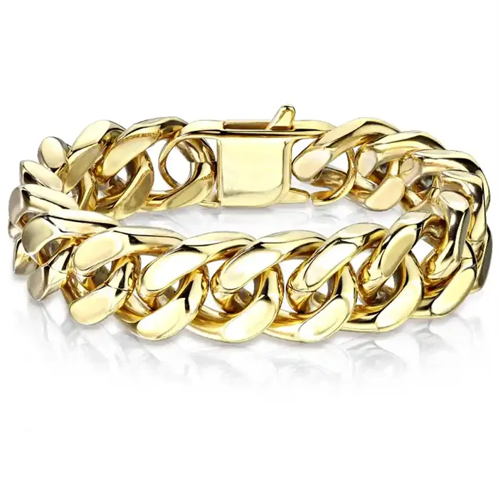 Necay armbånd i forgyldt stål IP belagt