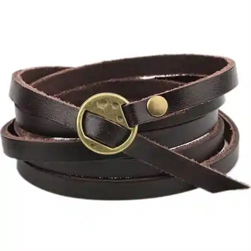 Læderarmbånd "Strand"