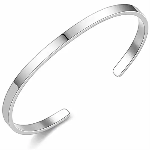 Thin line bangles - 4mm bred. / Rustfri stål