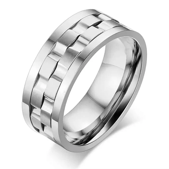 Spin ring i rustfri stål