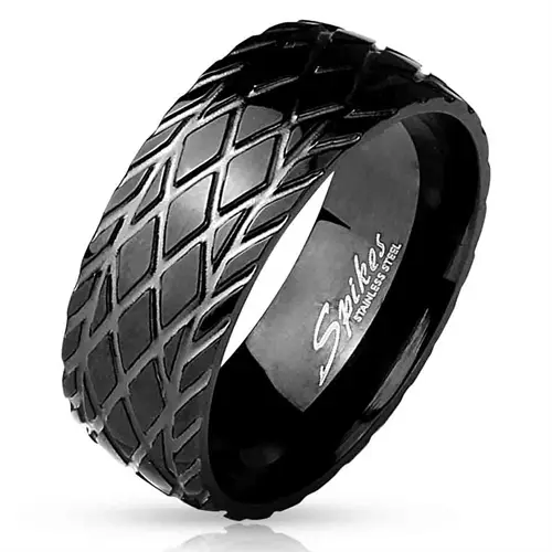 Sort Dome herrering i stål IP blackcoat.