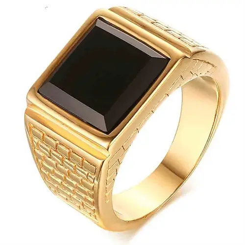 Golden block herrering med sten