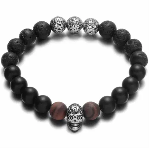 Vesuviante perlearmbånd natur