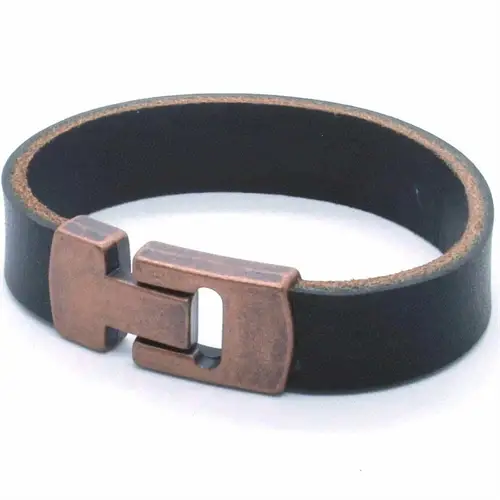 MaZo læderarmbånd Bronze