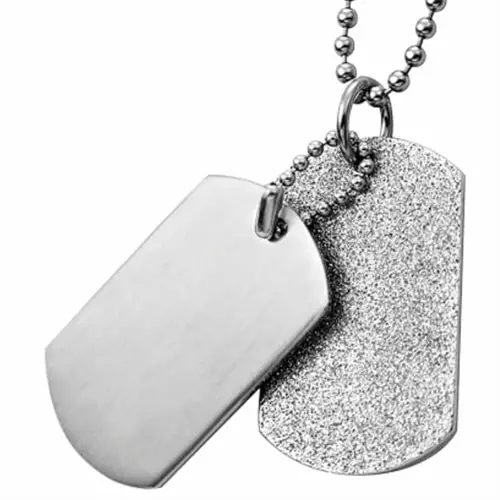 "Craig" Steel Tags halssmykke