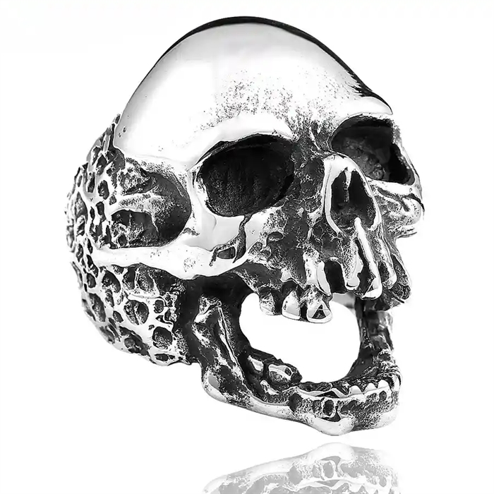 Iron Skull Reaper Ring - Rustfri Stål Herrering