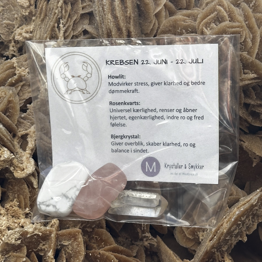 Stjernetegn krystalsæt - Krebsen