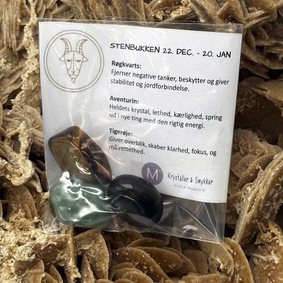Stjernetegn krystalsæt - Stenbukken