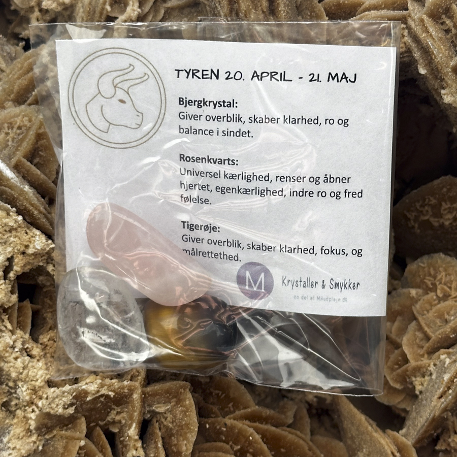 Stjernetegn krystalsæt - Tyren