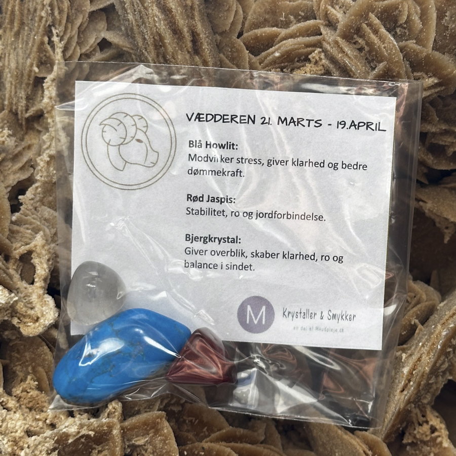 Stjernetegn krystalsæt - vædderen