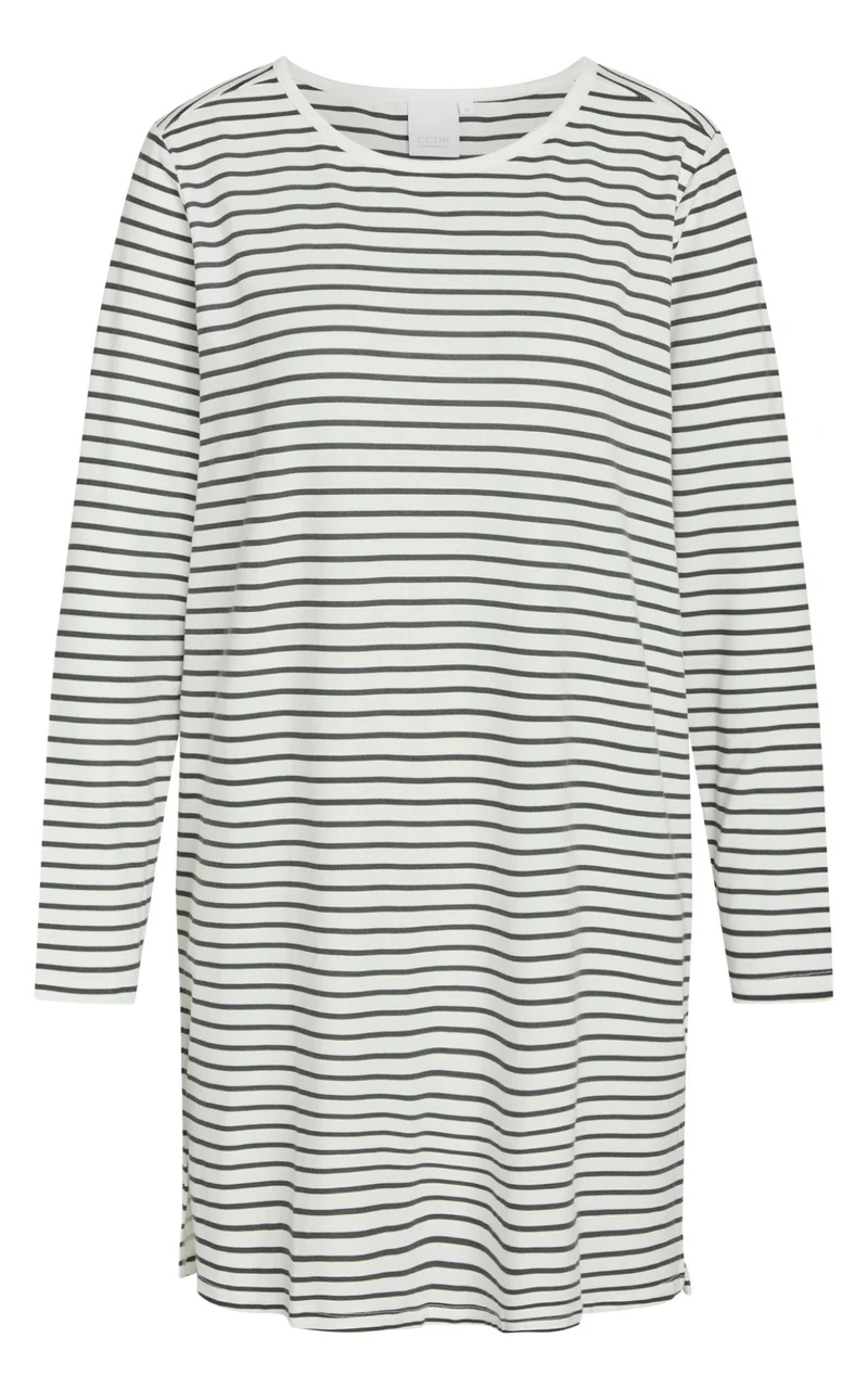 Bea Dress. Pavement Stripe