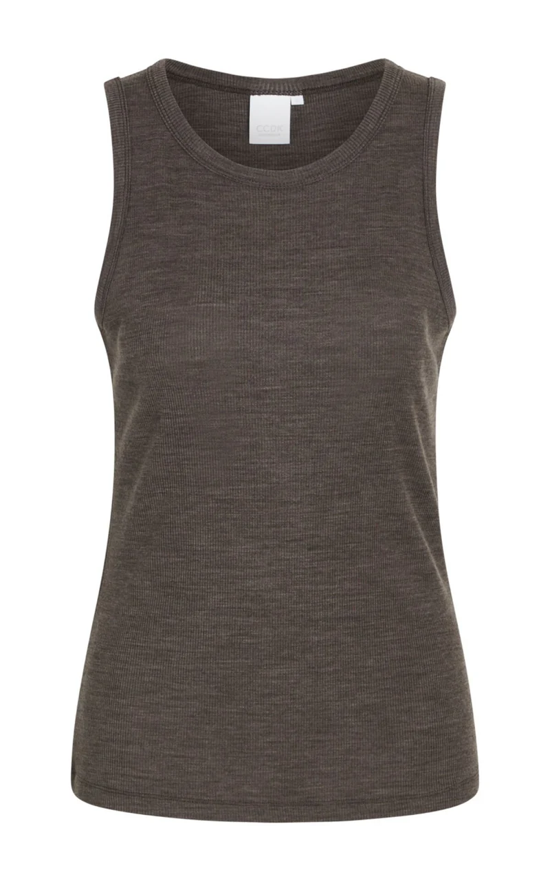 Monica Tank Top. Pavement Melange