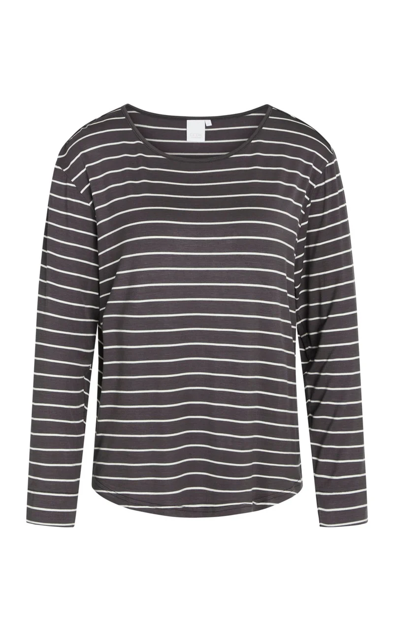 Nisha T-shirt. Pavement Stripe
