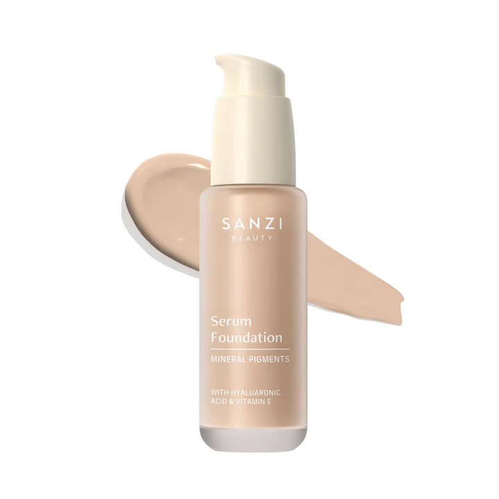 SANZI BEUATY - SERUM FOUNDATION MINERAL PIGMENTS - MEDIUM NEUTRAL GOLDEN