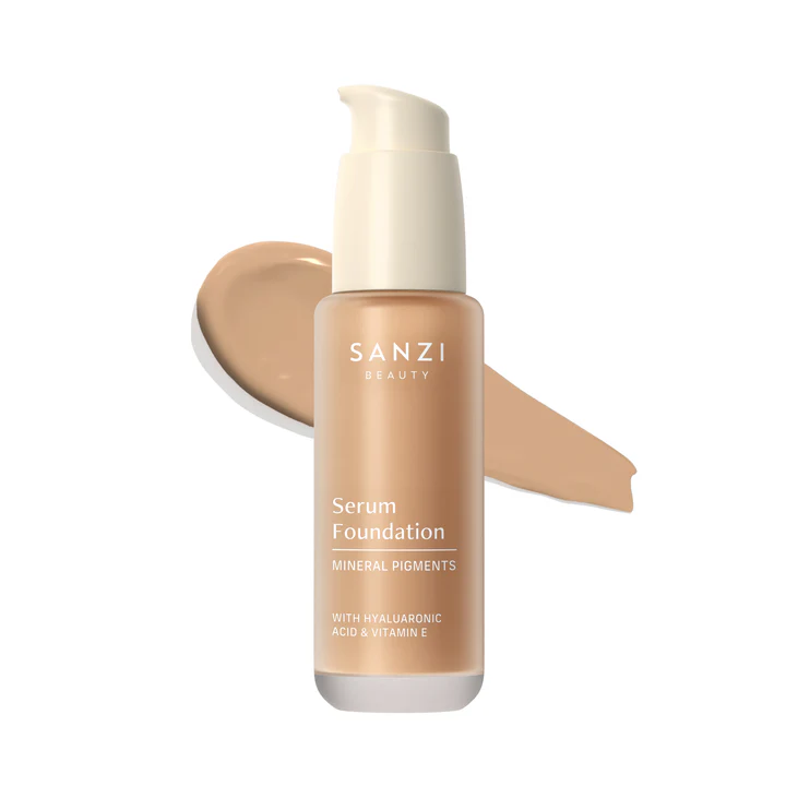SANZI BEUATY - SERUM FOUNDATION MINERAL PIGMENTS - MEDIUM NEUTRAL WARM GOLDEN (Kopier)