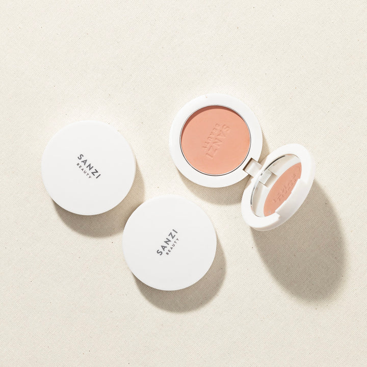 SANZI BEUATY - POWDER BLUSH MINERAL PIGMENTS - SANDY PEACH