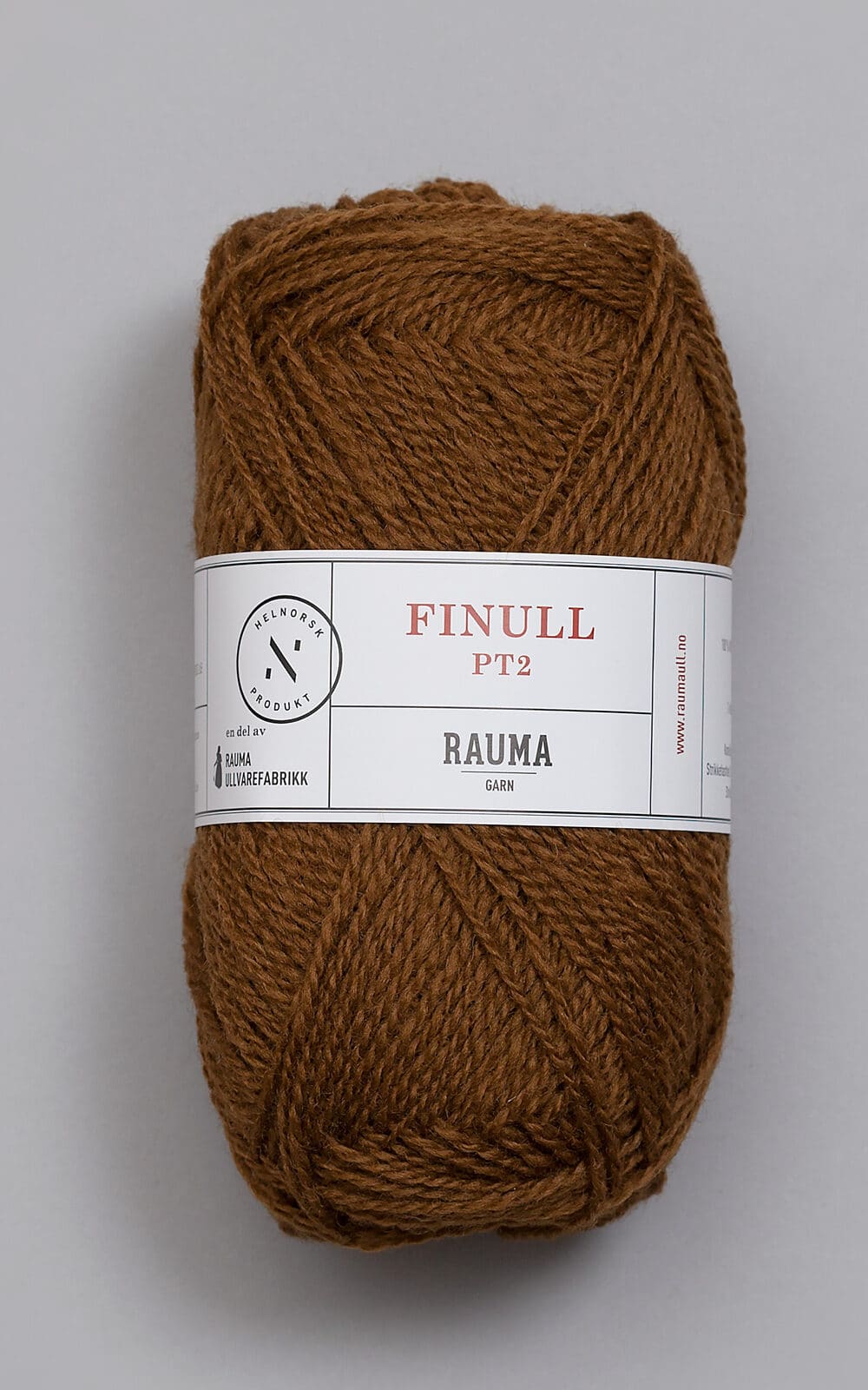 Finull - 4065 Mørk kamelbrun - Garn - Rauma