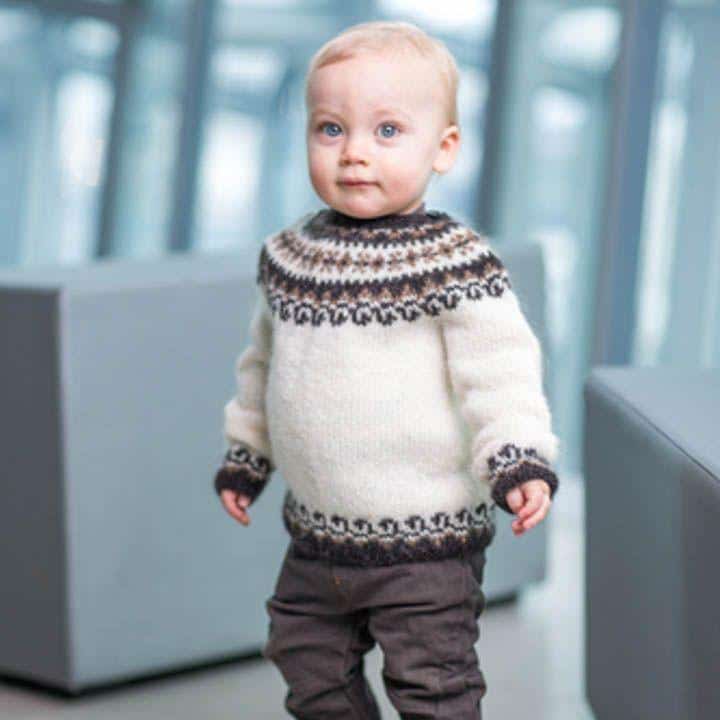 34-19 Bogi sweater i létt lopi - Garn - Hillesvåg