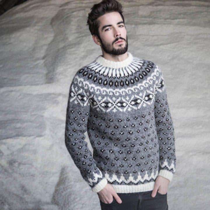 34-21 Gnótt sweater i plötulopi - Garn - Hillesvåg