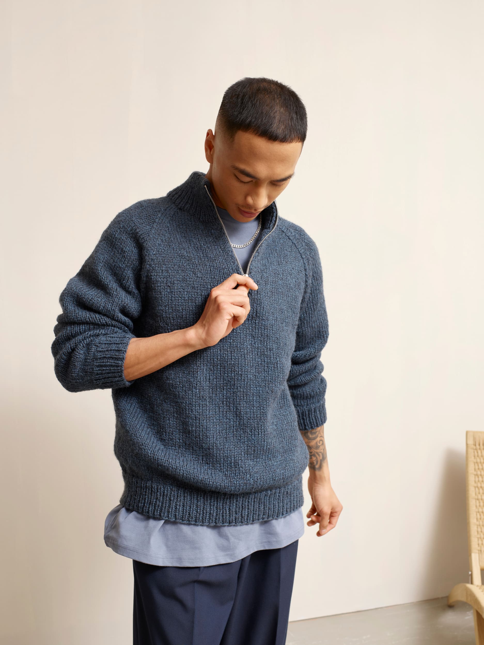 Olle glidelåsgenser 416-4 - Garn - Rauma