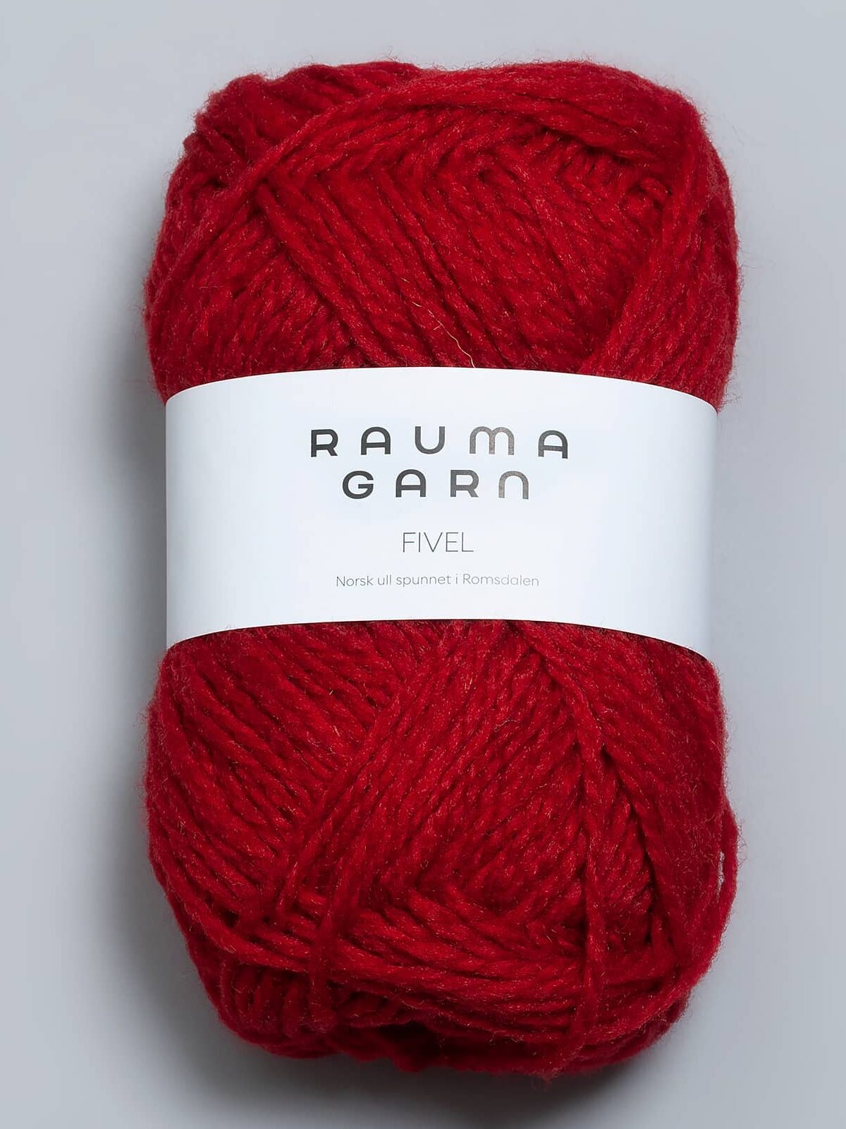 Fivel - 02 Mørk rød - Garn - Rauma