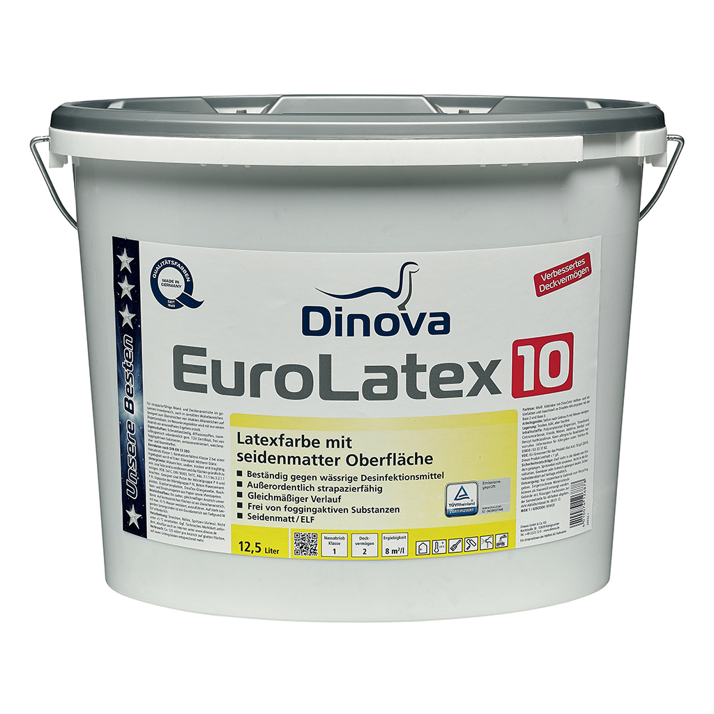 Vægmaling Glans 10 - Dinova Eurolatex 10-5 liter