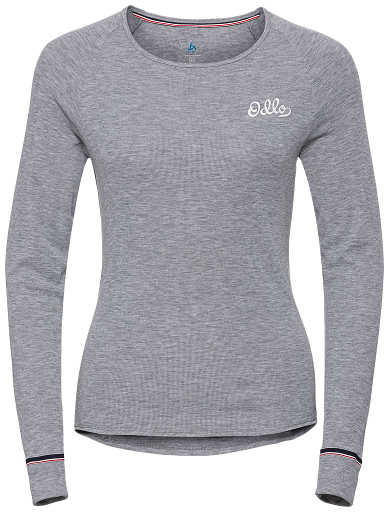 Odlo originals Women's Syntetisk Baselayer Top Crew - Grå-Medium