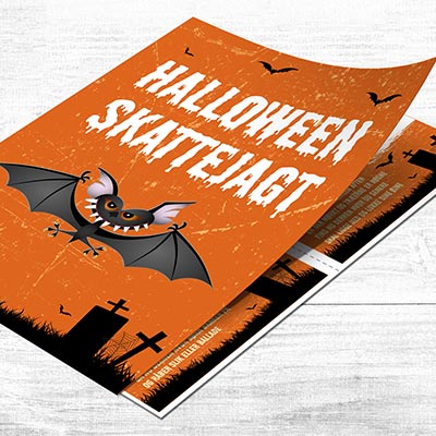 Halloween Skattejagt for børn 4-5 år med sjove opgaver og rim