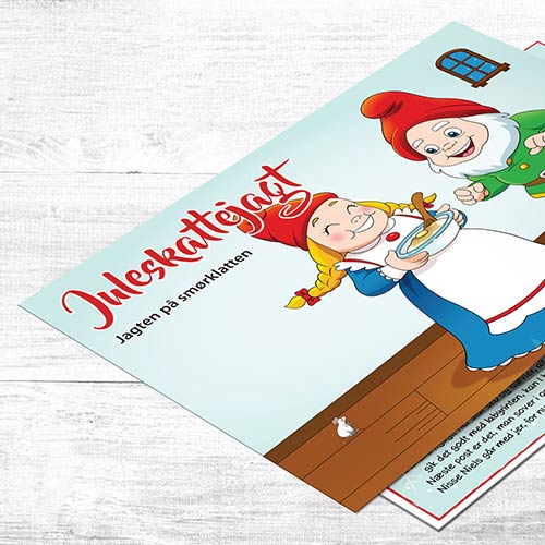 Juleskattejagt til børn 4-5 år med rim og sjove opgaver