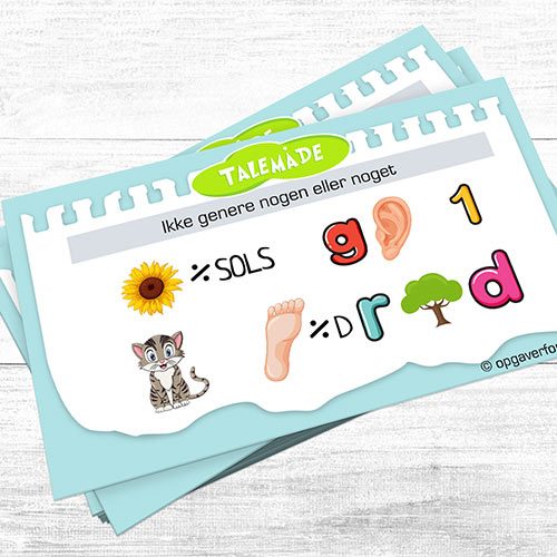 Rebus, Gæt En Talemåde - Madpakkesedler