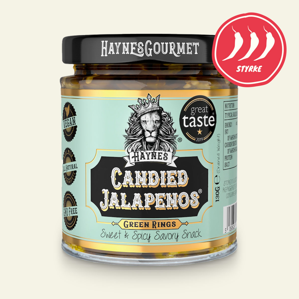 Haynes Gourmet Kandiserede Jalapeños