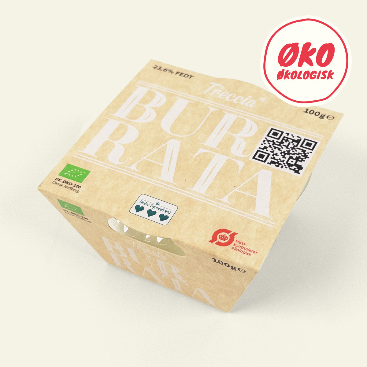 La Treccia Burrata (Øko)