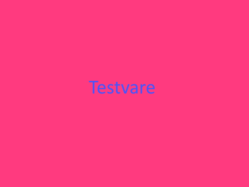Testvare