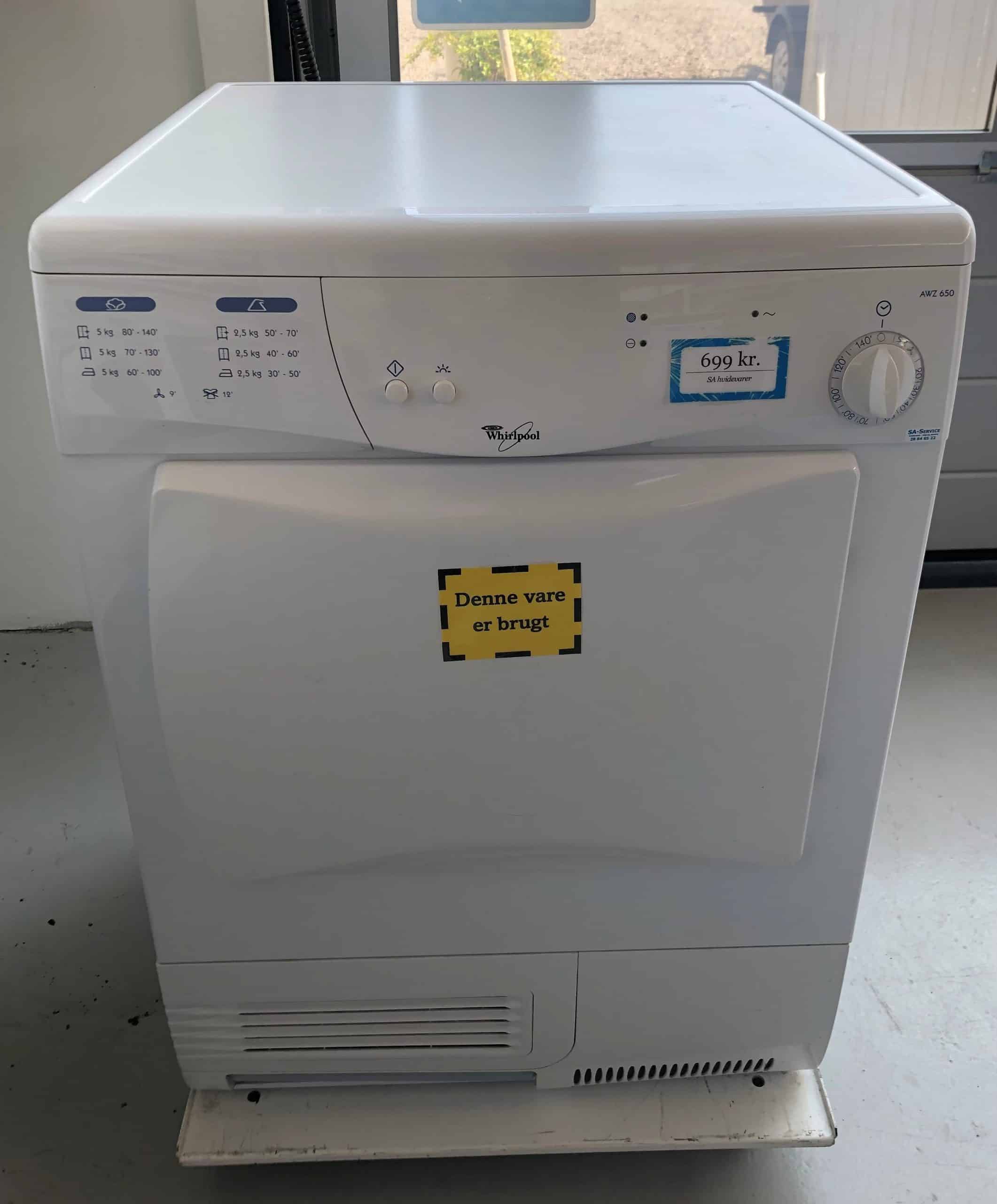 Brugt Tørretumbler Whirlpool 650