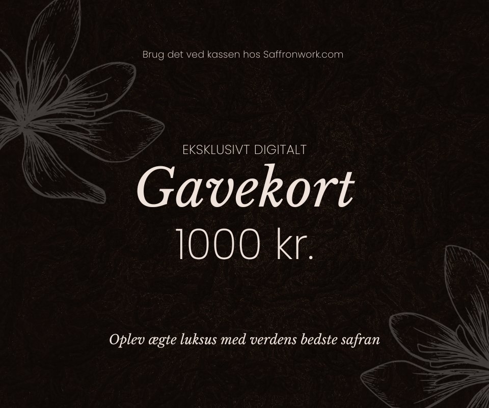 Eksklusivt Digitalt Gavekort - Værdi 1.000 kr.