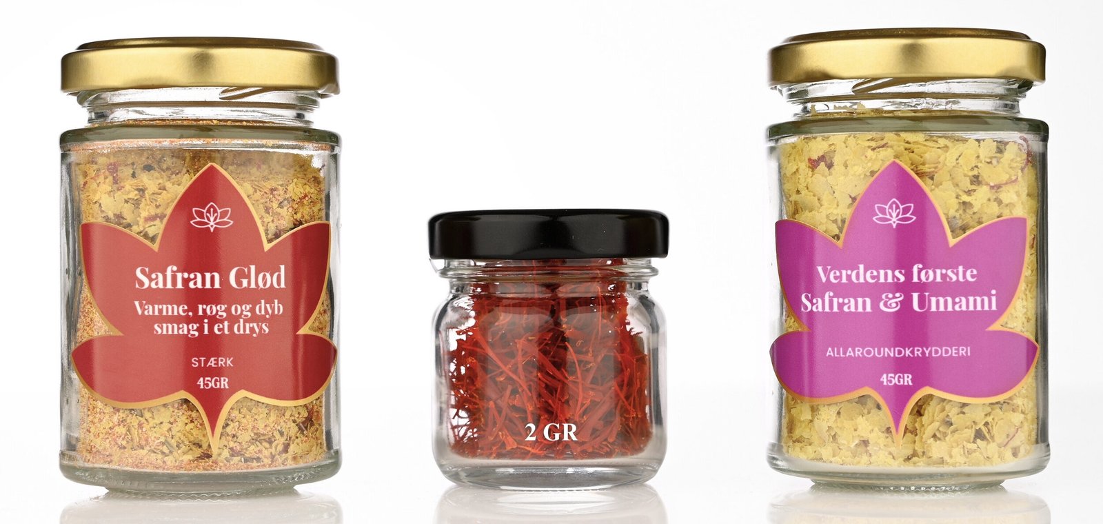 Golden Safran Trio - 2g safran inkluderet