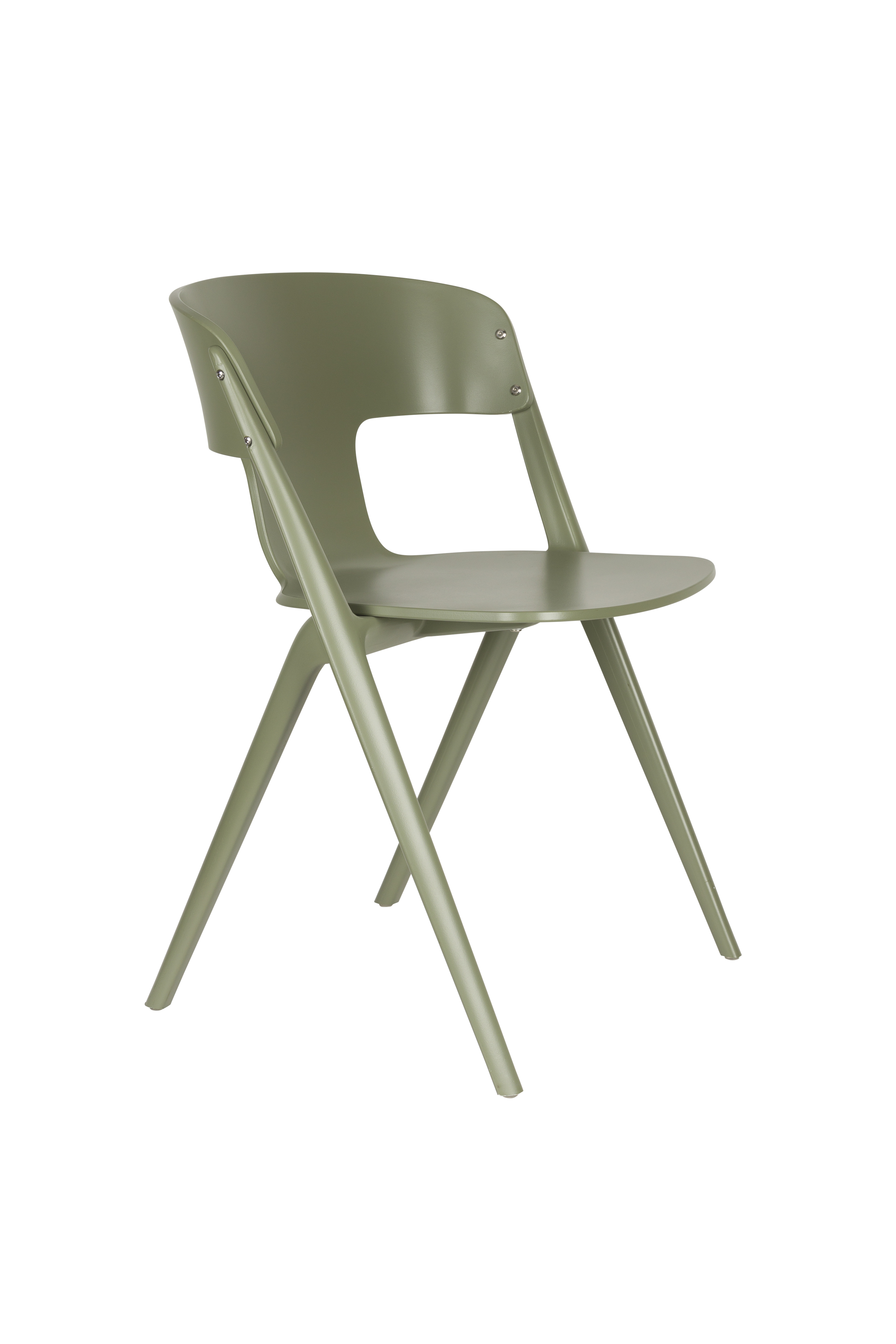 ZUIVER Horizon havestol, stabelbar - skovgrøn polypropylen