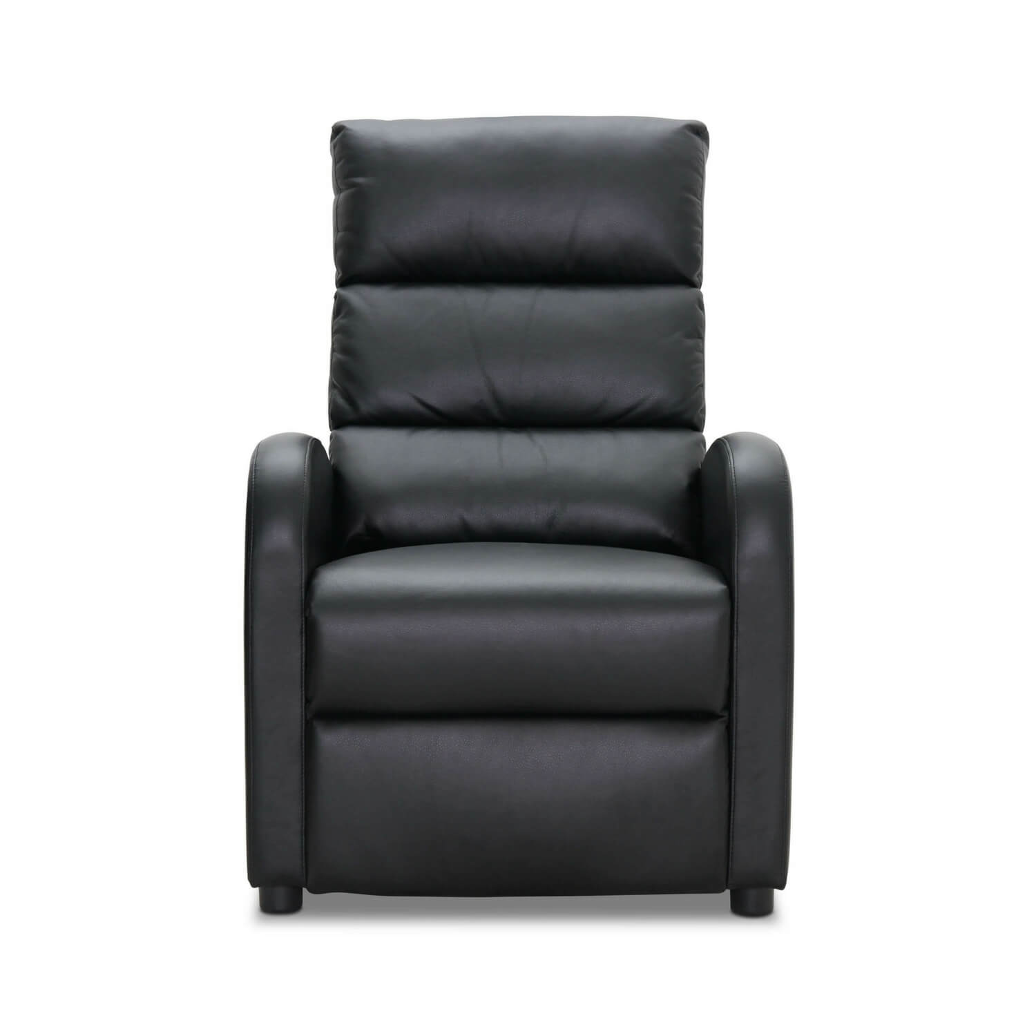 HAGA Berlin recliner stol - sort læder PU