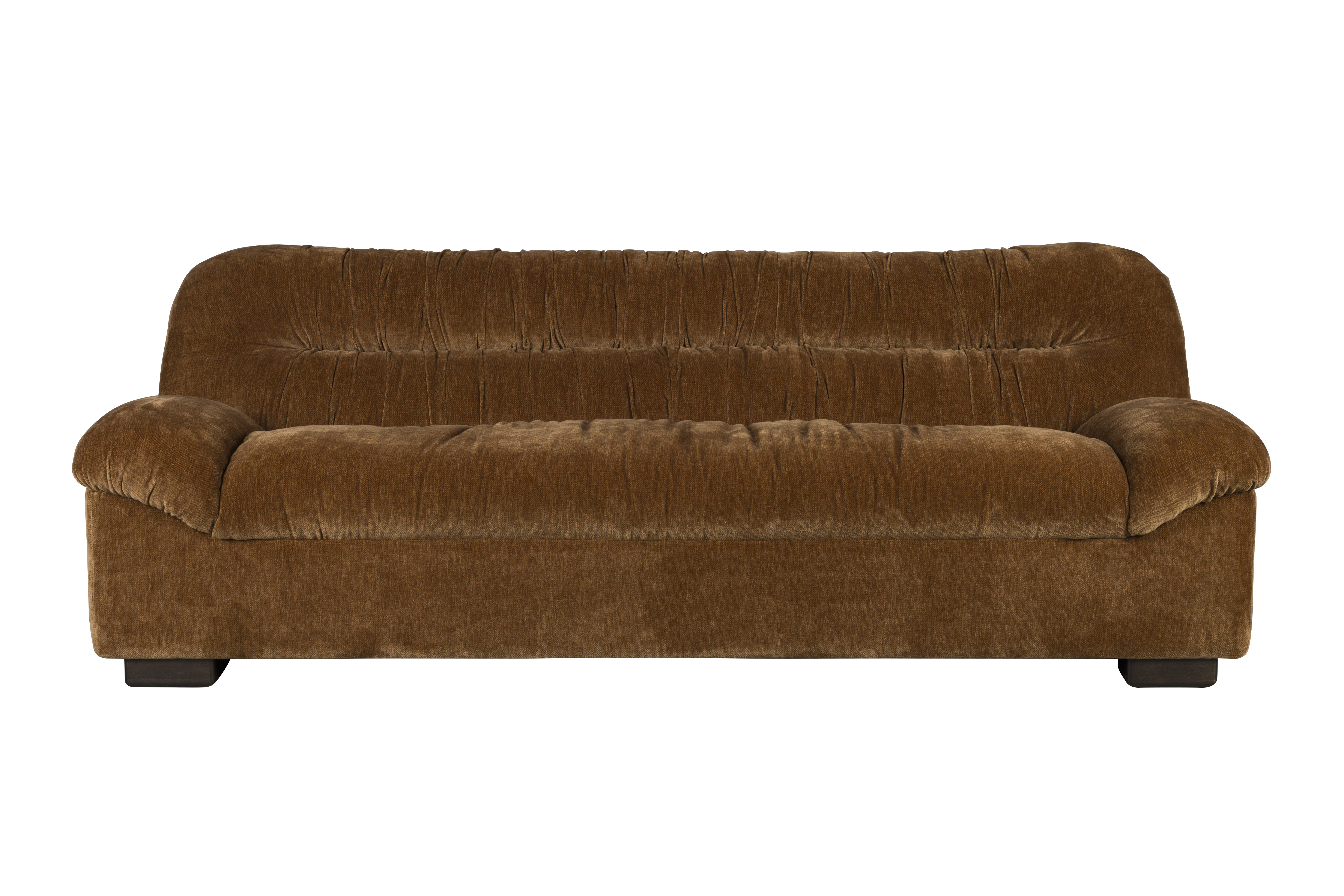 DUTCHBONE Douglas sofa - cognac fløjl og og træ