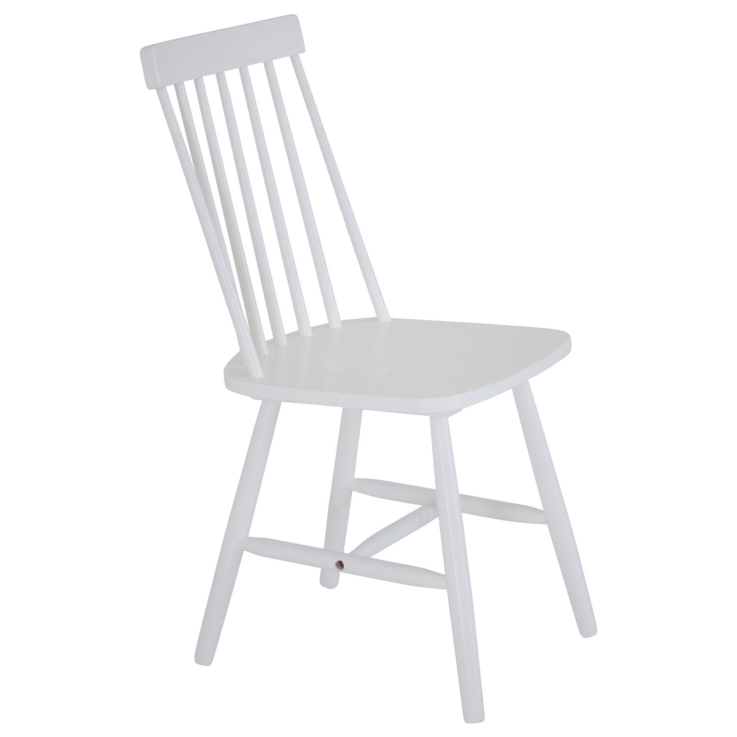 VENTURE DESIGN Lönneberga spisebordsstol - hvid gummitræ