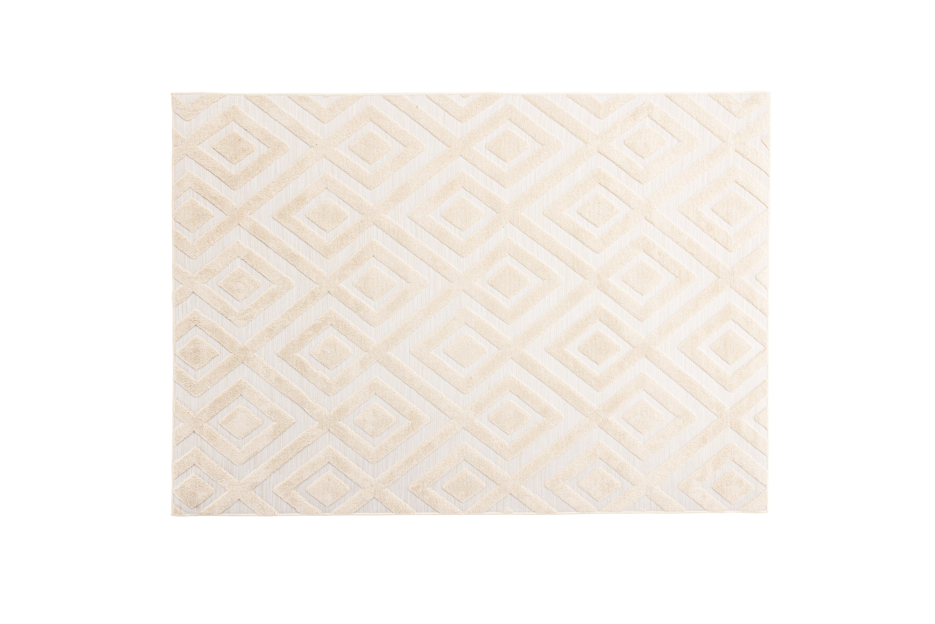 VENTURE DESIGN Pia gulvtæppe, rektangulær - beige polyester (290x200)