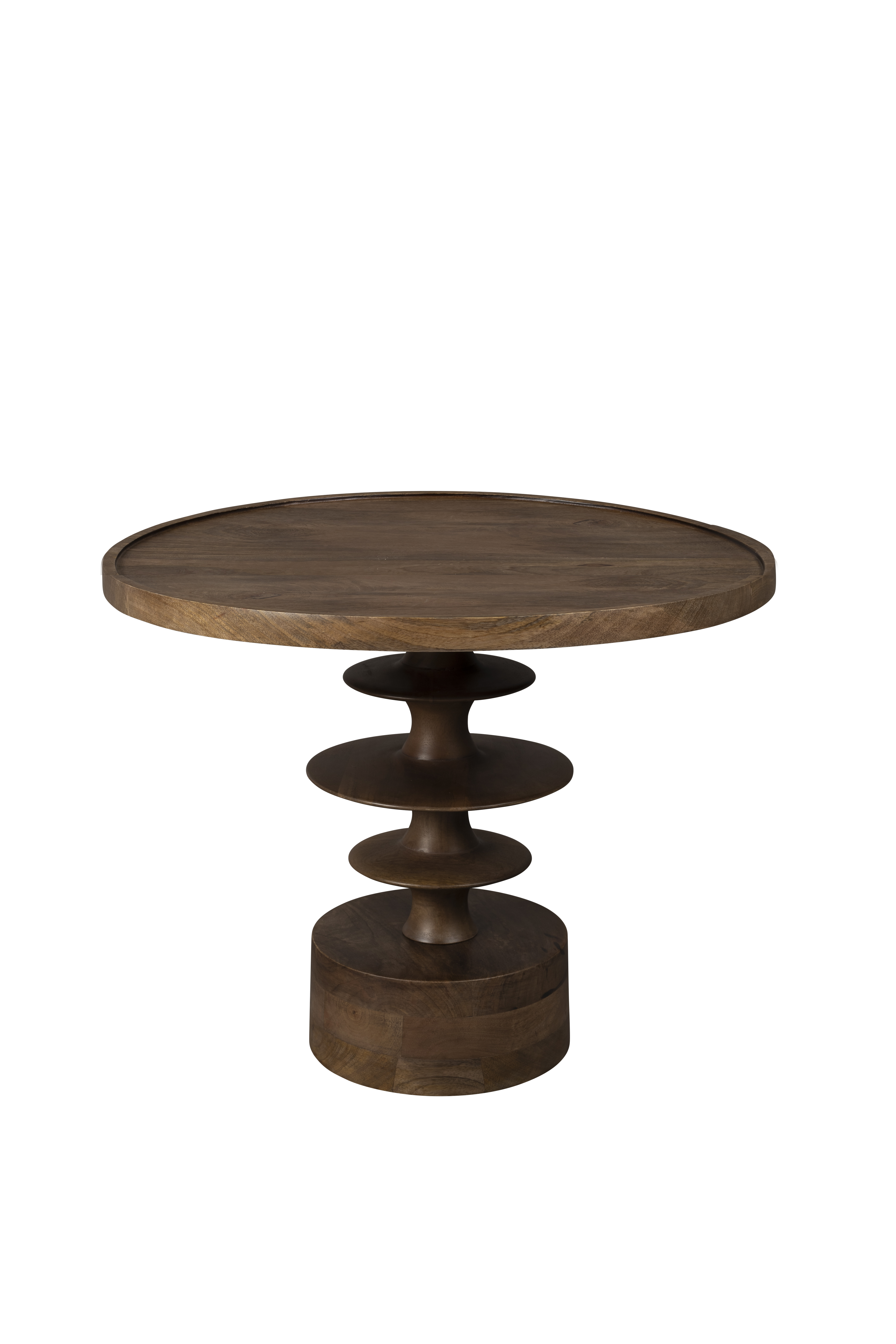 DUTCHBONE Cath sofabord, rund - valnøddefarvet mangotræ (Ø66)