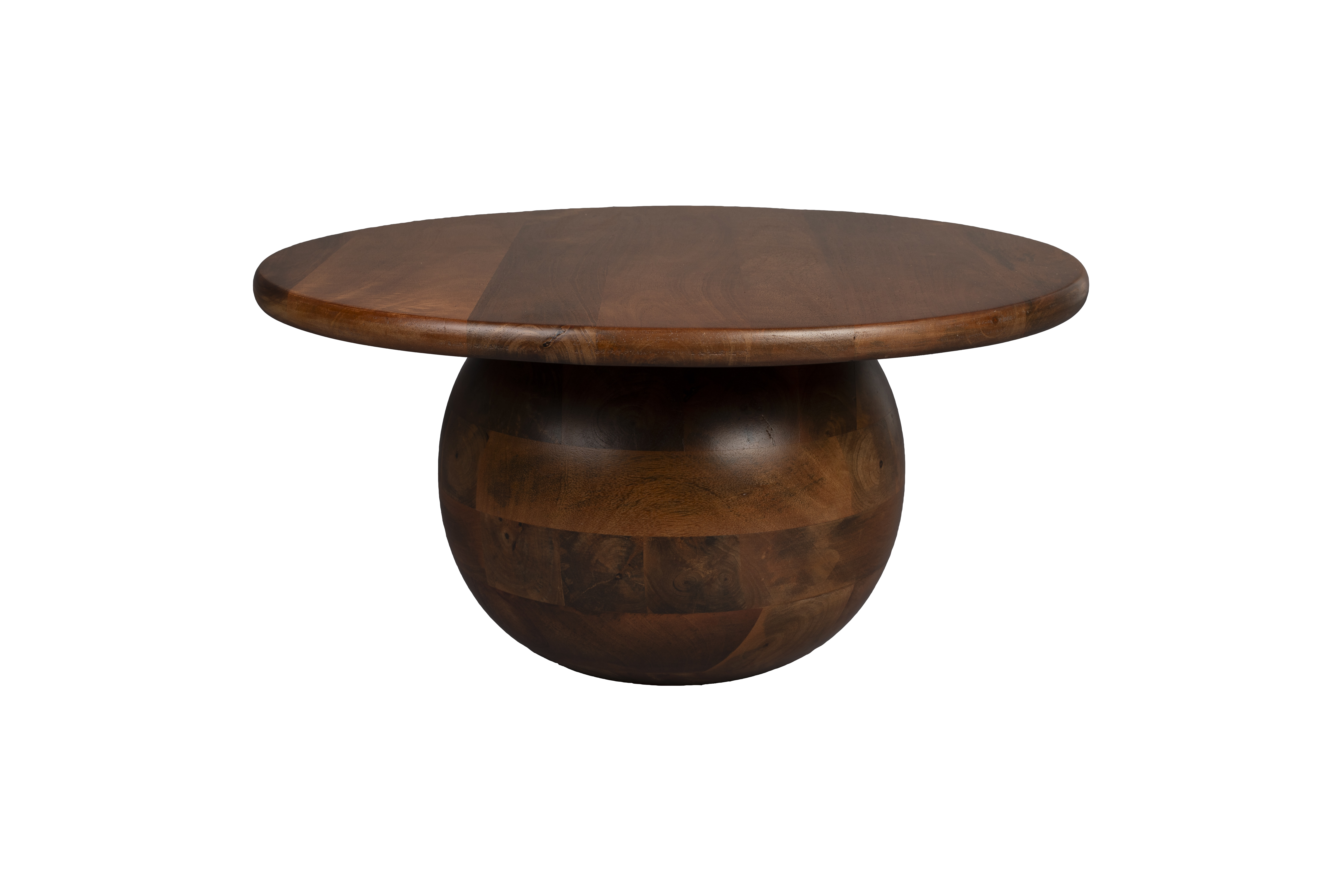 DUTCHBONE Oblivian sofabord, rund - valnøddefarvet mangotræ (Ø70)