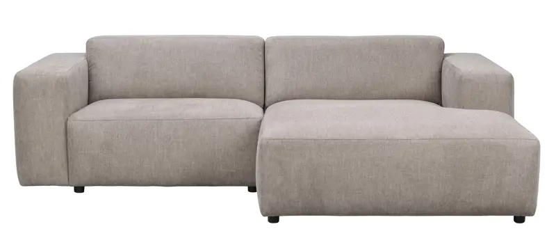 ROWICO Willard 3 pers. modul sofa, m. højre chaiselong - beige stof