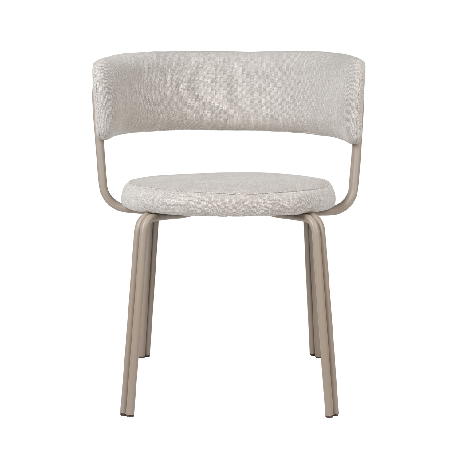 BROSTE COPENHAGEN Oda spisebordsstol - grå stof og jern