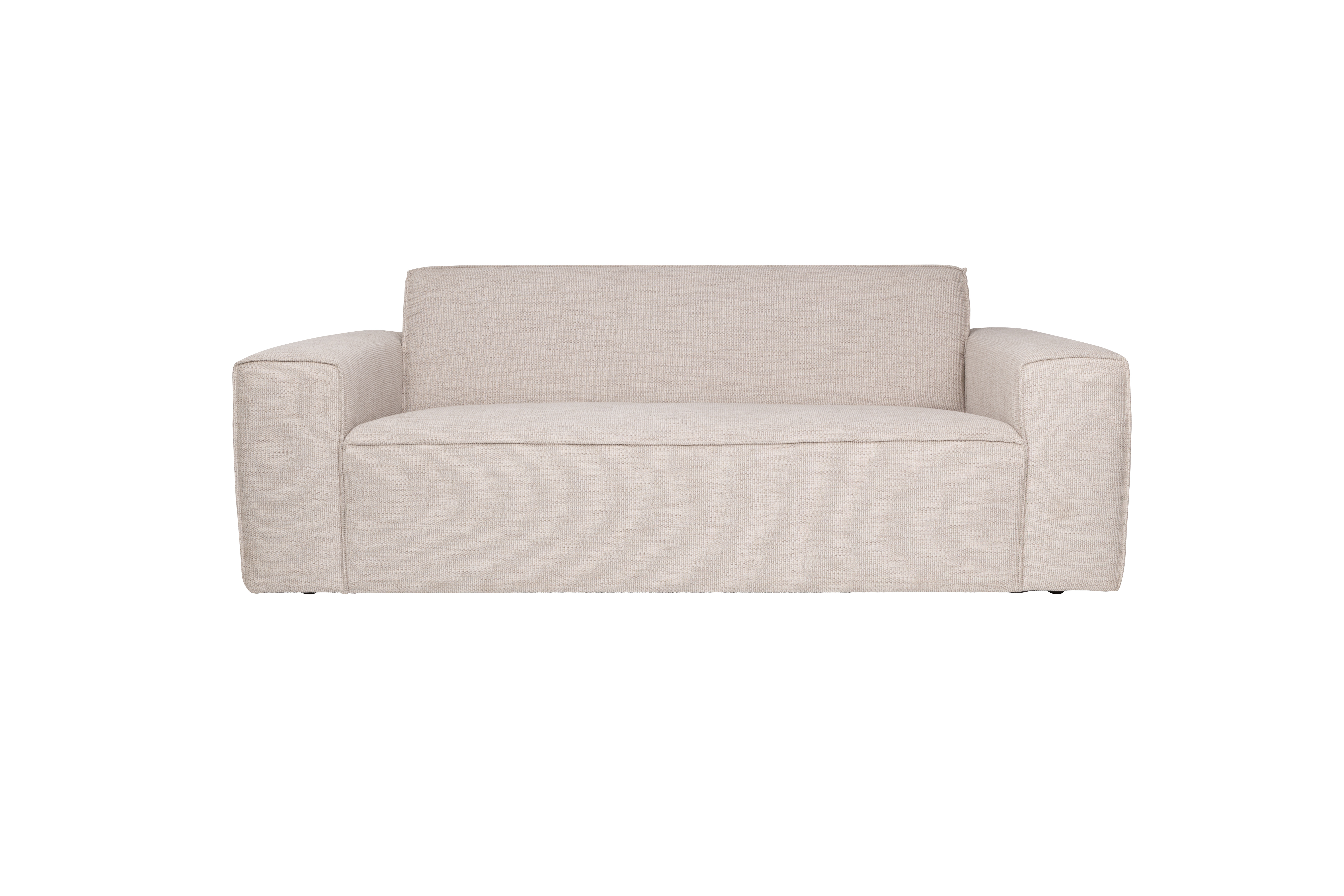 ZUIVER Bor 2,5-personers sofa - latte polyester og træ