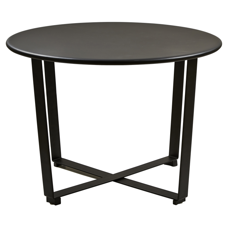 VILLA COLLECTION Wismar sofabord, rund - sort metal (Ø61,5)