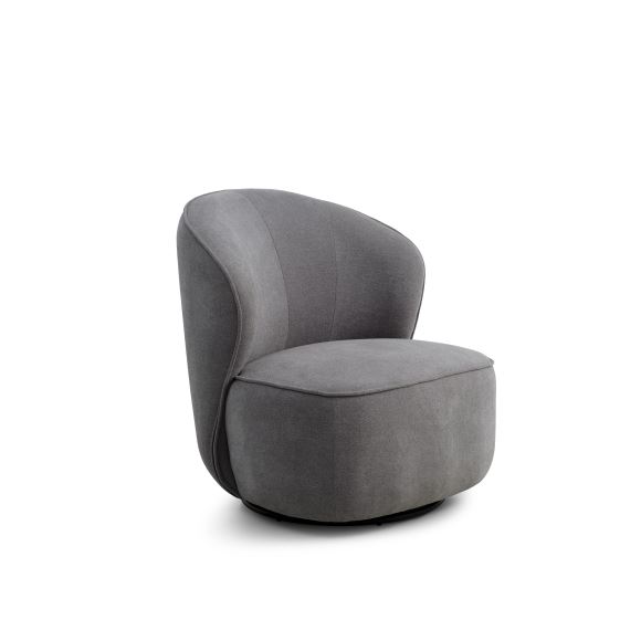 Theo drejestol - grå stof